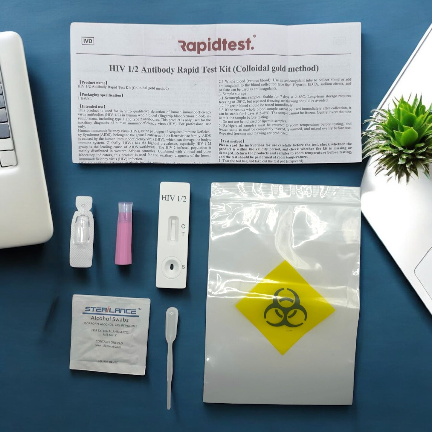 4-in-1 STI Selbsttest für Zuhause – Chlamydien, Gonorrhoe, Syphilis & HIV