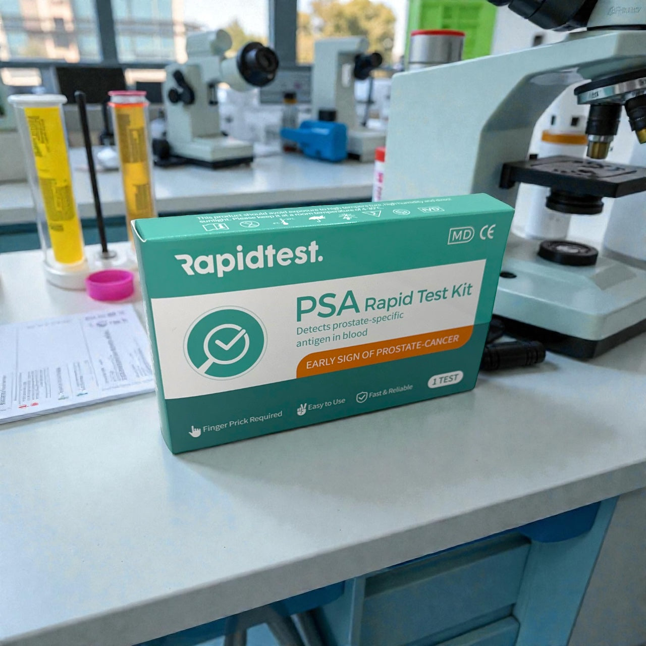 PSA RapidTest: Results at home in 10 Minutes for Early Prostate Cancer Detection. 98.79% Accurate