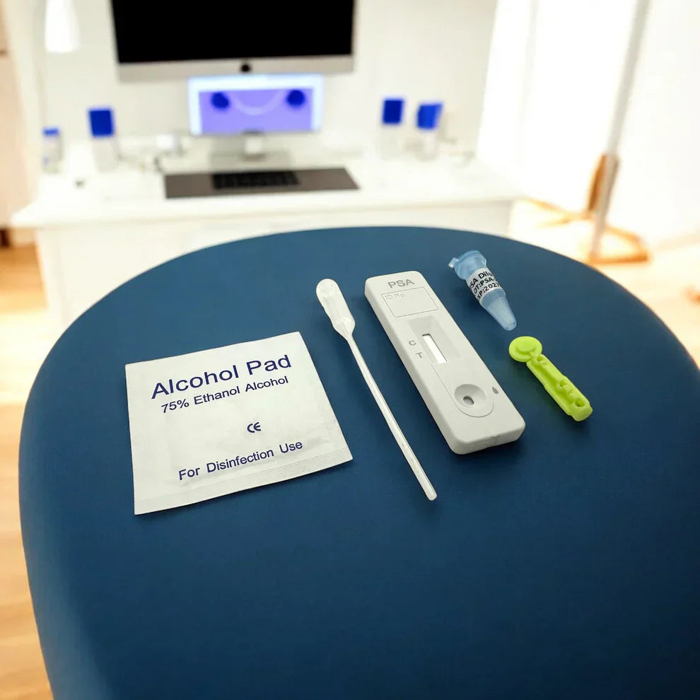 Kits de test PSA et FOB pour hommes à domicile - Résultats en 15 minutes, sans laboratoire ni rendez-vous.