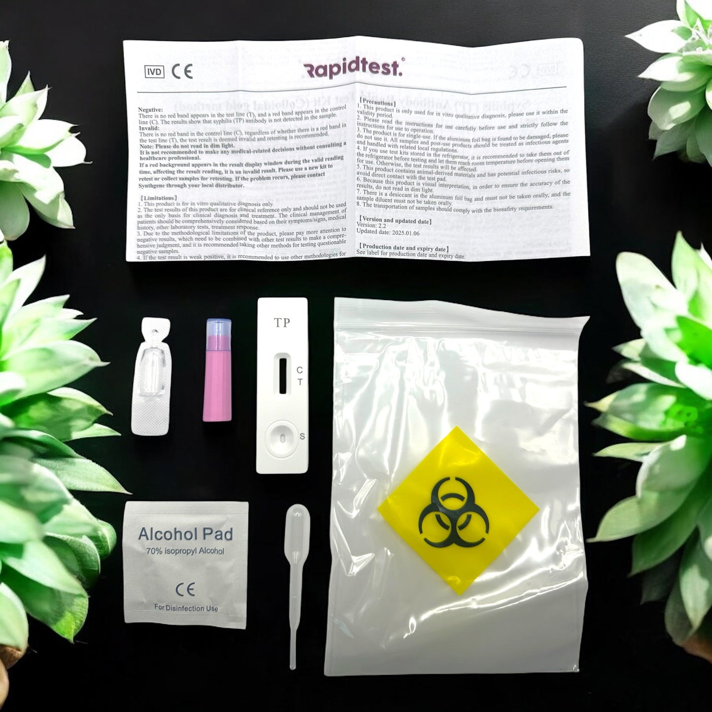 4-in-1 STI Selbsttest für Zuhause – Chlamydien, Gonorrhoe, Syphilis & HIV